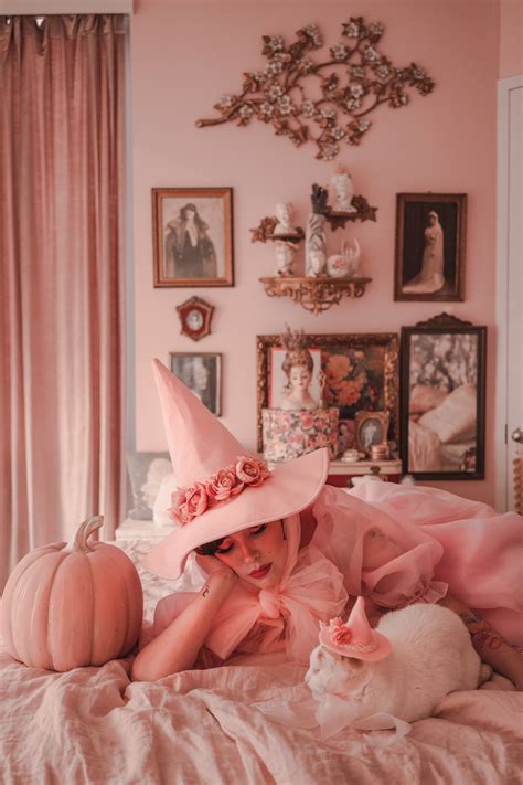 Fashion forward pink witch hat